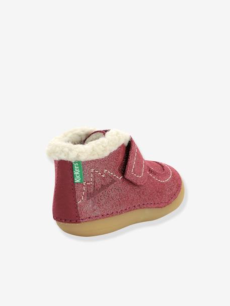 Baby Lauflern-Boots „Somoons“ KICKERS, Warmfutter - karamell+marine glanzeffekt+rosa glanzeffekt - 17