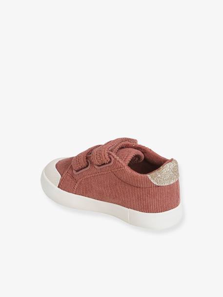 Mädchen Baby Klett-Sneakers, Cord - altrosa - 3
