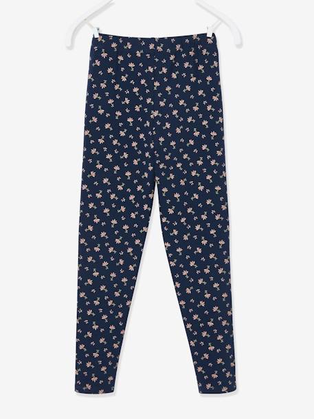 Mädchen Leggings - anthrazit+blau+blaugrau+dunkelrosa+graugrün+hellblau+hellgrün bedruckt+nachtblau bedruckt+pfirsich+wollweiß - 23