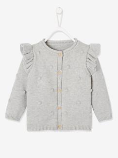 Babymode-Pullover, Strickjacken & Sweatshirts-Baby Cardigan, Reliefstrick Oeko-Tex