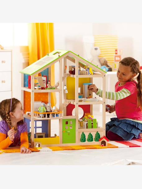 Großes Puppenhaus von HAPE, möbliert - mehrfarbig - 6