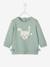 Mädchen Baby Sweatshirt mit Tiermotiv - altrosa+aquamarin+ziegel - 4