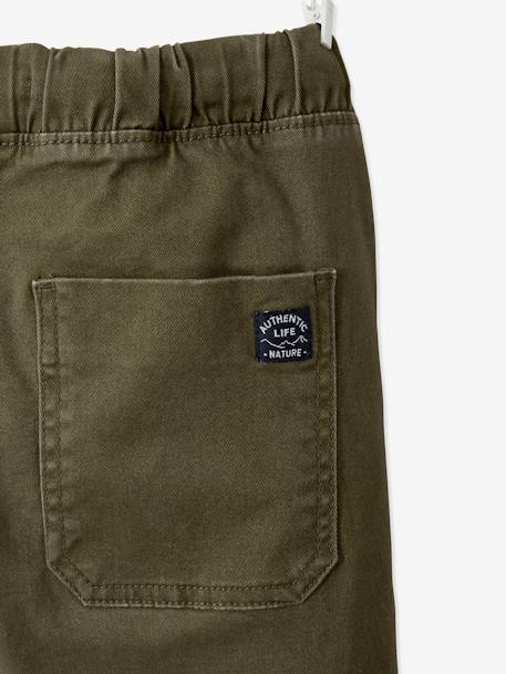 Jungen Cargohose mit Dehnbund OEKO-TEX®, Bundweite verstellbar dunkelkhaki+eisblau+graubeige 7