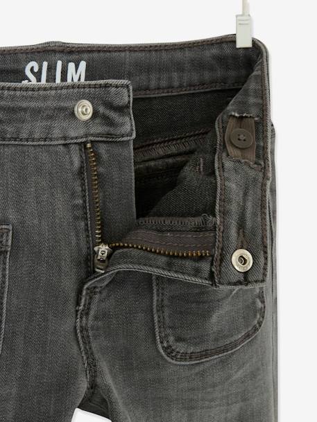 Die „Unverwüstliche“, robuste Mädchen Jeans, Slim-Fit mit Gürtel - grau - 8