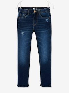 Maedchenkleidung-Hosen-Mädchen Slim-Fit-Jeans WATERLESS, Hüftweite REGULAR, Bundweite verstellbar