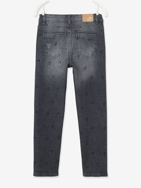 Mädchen Jeans, gerades Bein Oeko-Tex - bleached+double stone+grau - 28