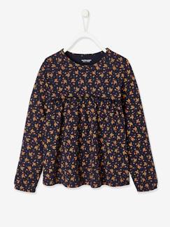 Maedchenkleidung-Shirts & Rollkragenpullover-Mädchen Blusenshirt, Blumen Oeko Tex®
