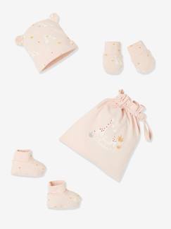 Babymode-Accessoires-Sonnenhüte-Baby-Set: Mütze & Schühchen im Geschenkbeutel  Oeko Tex®