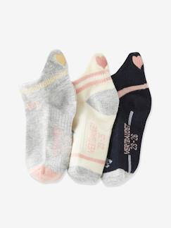 Maedchenkleidung-Unterwäsche, Socken, Strumpfhosen-Socken-3er-Pack Mädchen Sneakersocken ,,Love" Oeko Tex®