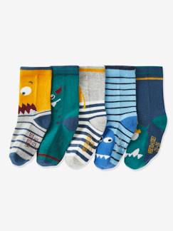 Jungenkleidung-Unterwäsche & Socken-5er-Pack Jungen Socken, Monster Oeko Tex
