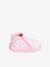 Mädchen Baby Hausschuhe, Reißverschluss - rosa bedruckt - 3