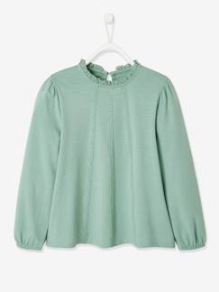 Maedchenkleidung-Shirts & Rollkragenpullover-Mädchen Blusenshirt BASIC