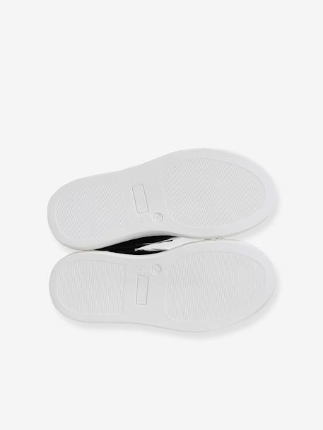Mädchen Klett-Sneakers, Schleifen - marine+weiß bedruckt sterne+wollweiß - 6