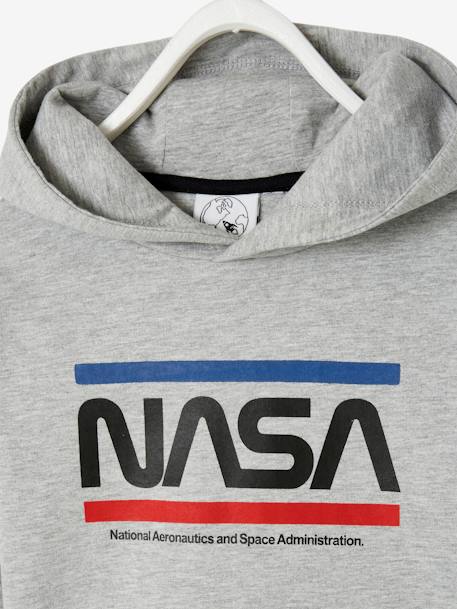 Jungen Sweatshirt mit Kapuze NASA - grau meliert - 3