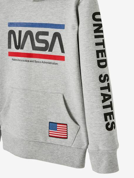 Jungen Sweatshirt mit Kapuze NASA - grau meliert - 4