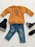 Baby Sweatshirt mit Tier-Print Oeko Tex® - grün+karamell+marine+nachtblau - 5