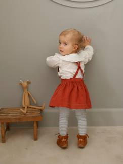 Festliche Kinderkleidung-Baby-Set: Bluse & Samtrock