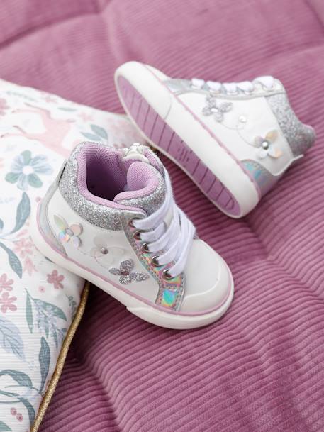 Mädchen Baby Sneakers, Reißverschluss - mehrfarbig - 6