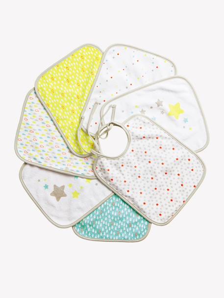 7er-Pack Baby-Lätzchen - dschungel+mehrfarbig weihnachtsmotive+obst+sterne - 22