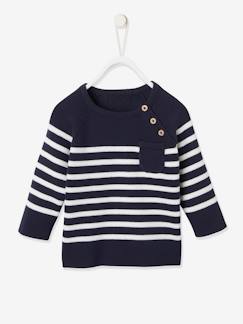 Babymode für den Herbst-Baby Pullover, Streifen Oeko-Tex®