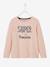 Mädchen Shirt mit Message-Print, Glanzdetails BASIC Oeko-Tex - blaugrau+dunkelgrün+grün+marine+rosa+zartrosa - 13