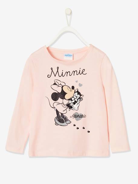 Mädchen Schlafanzug Disney MINNIE MAUS - rosa/grau meliert bedruckt - 3