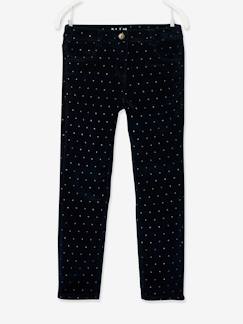 Maedchenkleidung-Hosen-Mädchen Slim-Fit-Cordhose, Hüftweite COMFORT, Glanztupfen
