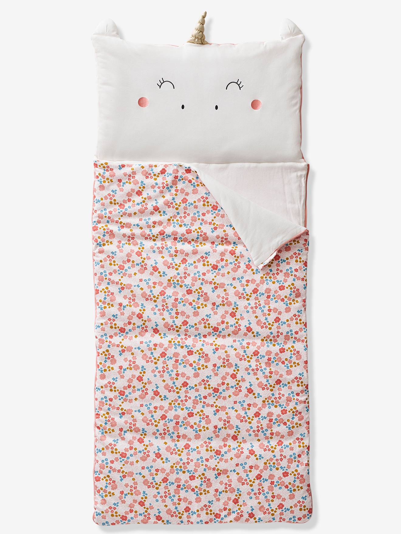 vertbaudet Kinder Schlafsack, Einhorn in rosa