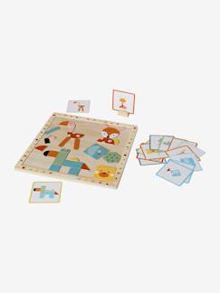 Spielzeug-Baby-Tasten & Greifen-Kinder Tafel mit Magnettieren, Holz FSC®