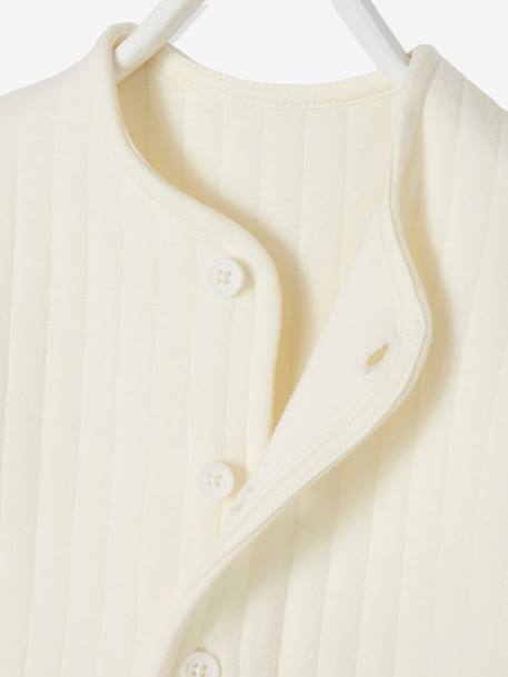 Mädchen Babyjacke - aquamarin+braun+hellbeige - 15