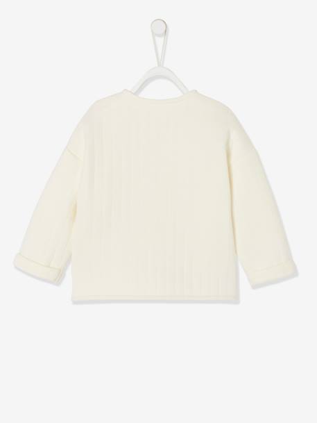Mädchen Babyjacke - aquamarin+braun+hellbeige - 13