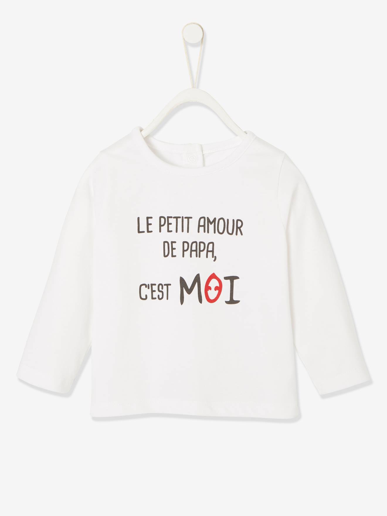 Baby Shirt mit Aufschrift Bio-Baumwolle