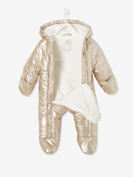 Baby Overall mit Glanzeffekt, Recycling-Polyester - gold - 5