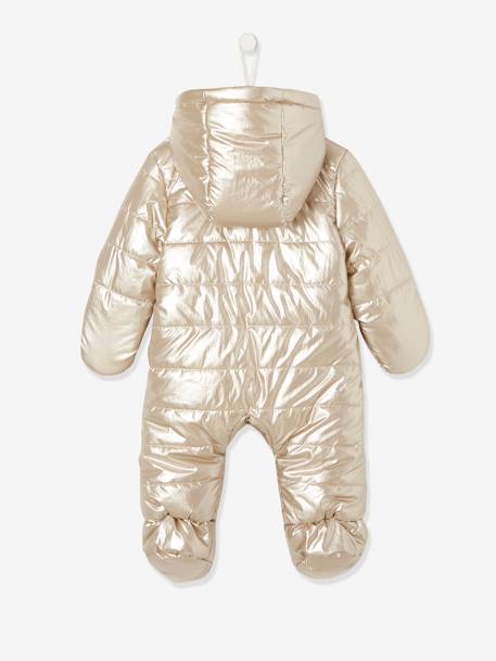 Baby Overall mit Glanzeffekt, Recycling-Polyester - gold - 2