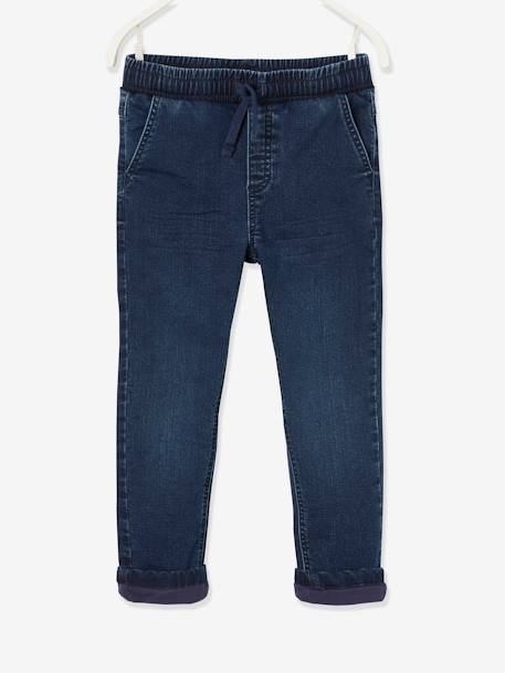 Gefütterte Jungen Jeans, Straight-Fit Oeko-Tex - blue black+dunkelgrau - 2