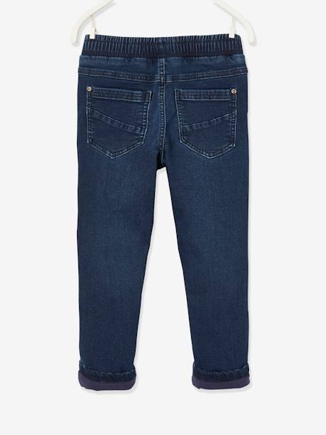 Gefütterte Jungen Jeans, Straight-Fit Oeko-Tex - blue black+dunkelgrau - 4