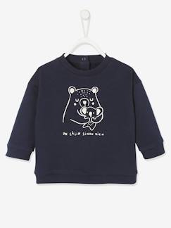 Babymode-Pullover, Strickjacken & Sweatshirts-Baby Sweatshirt mit Tier-Print BASIC Oeko-Tex