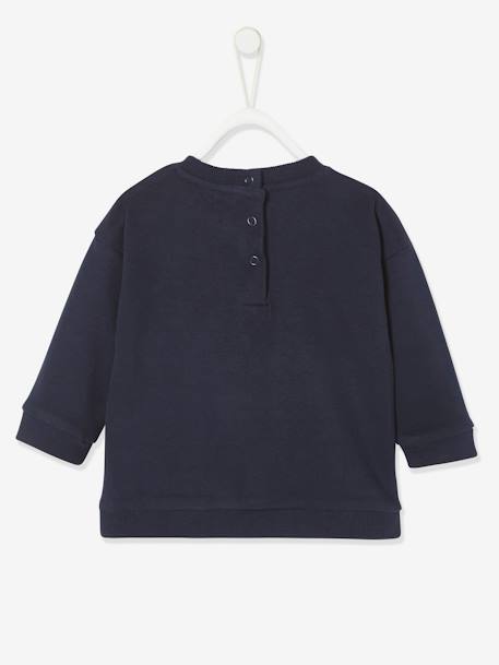 Baby Sweatshirt mit Tier-Print BASIC Oeko-Tex - marine+nachtblau - 6