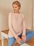 Pullover für Schwangerschaft & Stillzeit - grau+lachsfarben+rosa+schwarz - 9