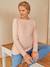 Pullover für Schwangerschaft und Stillzeit - grau+lachsfarben+rosa+schwarz - 9