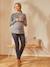 Pullover für Schwangerschaft & Stillzeit - grau+lachsfarben+rosa+schwarz - 2