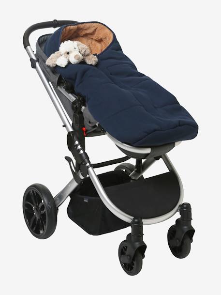 Sweat-Fußsack für Kinderwagen Oeko-Tex - nachtblau - 7