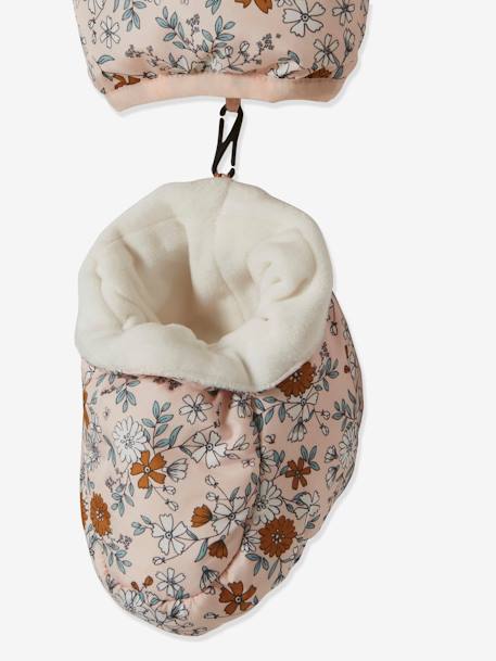 Mädchen Baby Overall, Blumen, Recycling-Polyester - zartrosa bedruckt - 7