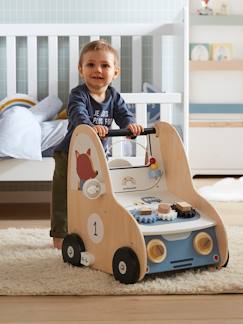 Spielzeug-Baby-Baby Lauflernwagen mit Bremse, Holz FSC®