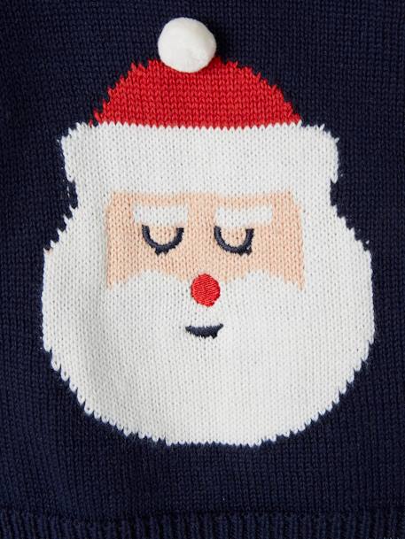Baby Pullover, Weihnachtsmann Oeko Tex - nachtblau - 4