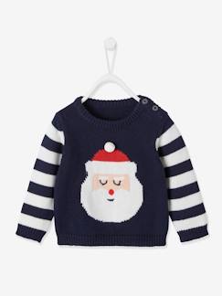 Babymode-Pullover, Strickjacken & Sweatshirts-Baby Pullover, Weihnachtsmann Oeko-Tex