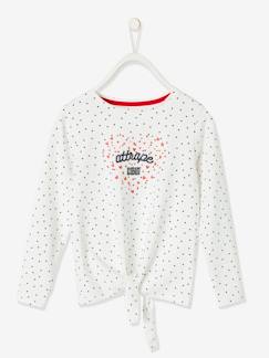 Maedchenkleidung-Shirts & Rollkragenpullover-Mädchen Shirt, Pailletten-Motiv ,,attrape coeur" Oeko Tex®