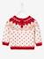 Baby Weihnachts-Pullover - wollweiß/rot - 4
