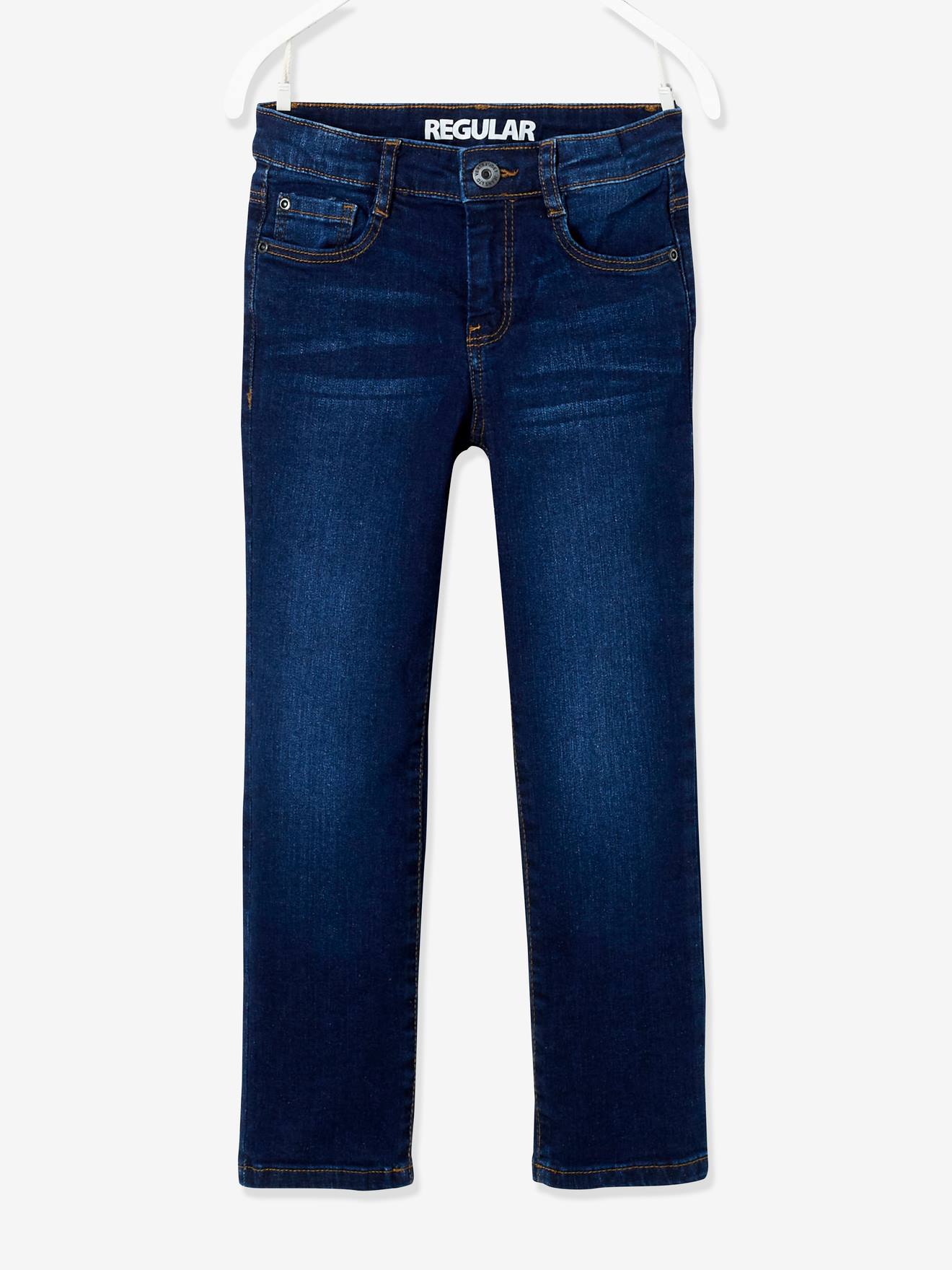Jungen Straight-Fit-Jeans Hüftweite COMFORT Bundweite verstellbar