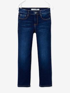 Jungenkleidung-Jeans-Jungen Straight-Fit-Jeans WATERLESS, Hüftweite COMFORT Oeko Tex